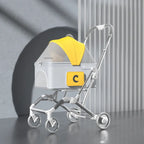 Small and Medium Dogs Cart Nordic Lightweight Separation Pet Stroller for Cats Breathable Foldable Outdoor Travel Walk Trolley