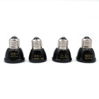 E27 Pet Heating Lamp Black In-Frared Ceramic Emitter Heat Light Bulb Pet Brooder Reptile Mini Infrared Lamp 25/50/75/100W