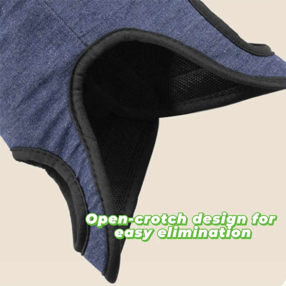 Breathable Dog Sling Harness with Pockets (Adjustable, Soft Carry)