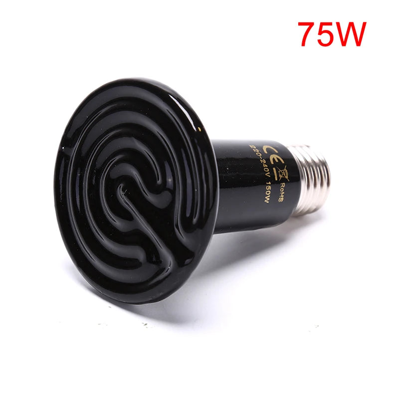 Pet Reptile Far Infrared Ceramic Heating Lamp Heat Emitter Light Bulb