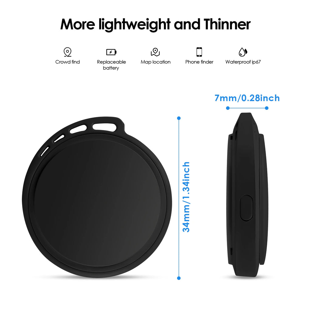 AirTag Compatible Anti-Loss GPS Tracker for Cars, Pets, Dogs, Kids & Elderly - Universal Locator