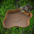 Turtle Bathing Basin, Frog Bathing Basin, Can Also Be Used as Food Bowl and Water Basin, Suitable for Reptiles and Amphibians