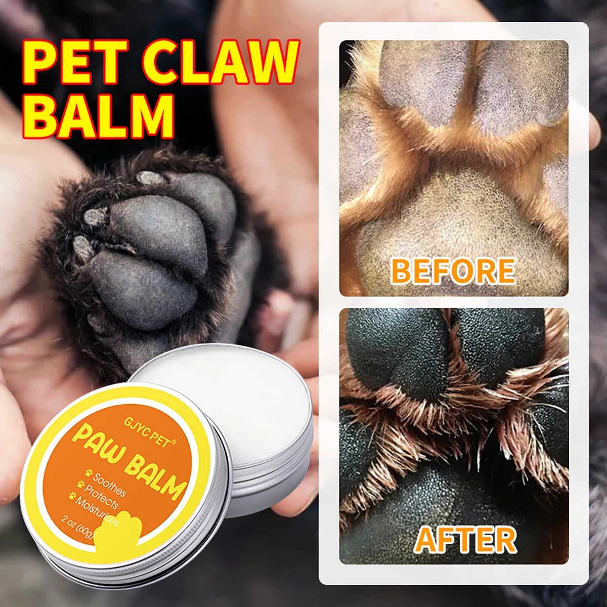 Pet Paw Balm Dog Paw Cream Cats Dogs Paw Protector Cream Pet Feet Moisturizer Pet Crack Feet Repair Pet Accessories