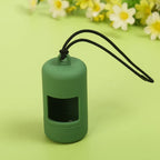 Candy Color Dog Poop Bag Dispenser with Rope (Plastic, 8 Colors)