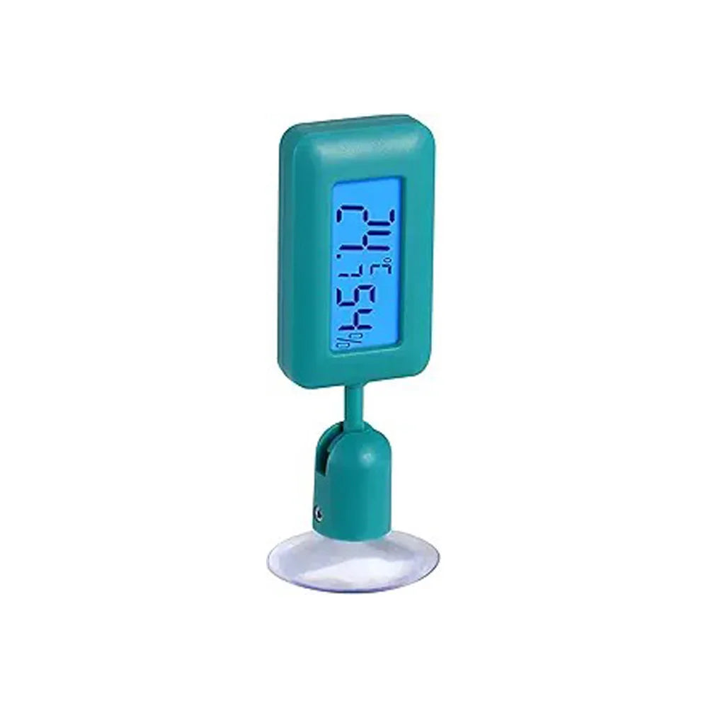 Mini Digital Reptile Thermometer 360 Degree Rotating Luminous Suction Cup Hygrometer For Lizards Snakes Spiders Accessories