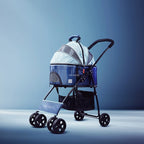 Modern Creative Pet Strollers Lightweight Foldable Cat Dog Stroller Small Pet Cart Bag Separation Troller Designer Pet Supplies