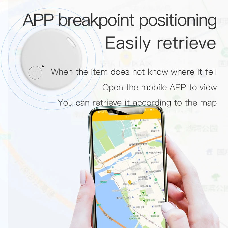 New Mini Bluetooth 5.0 GPS Smart Tracker - Finder Locator for Pets, Elderly, Kids, Cars & Wallets (iOS & Android)
