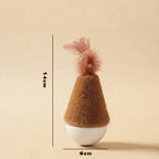 Bite-Resistant Feather Tumbler Wobbler Cat Toy — Non-Toxic Relaxing Interactive Solo Play Teaser