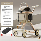 2026 New Separable Pet Stroller, Portable One Click Recycling Cat Stroller, Universal Lightweight Baby Stroller for Travel