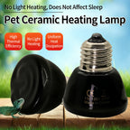 220V Ceramic Heated Incubation Lamp, Infrared Lamp, Infrared Light Bulb, Reptile Constant Temperature Lamp for Lizard Snake 1PC