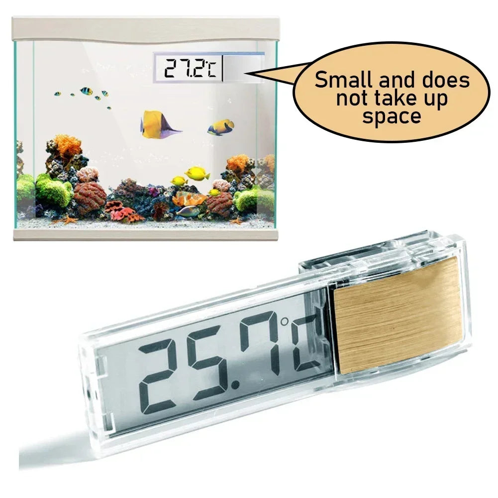 Waterproof Electronic Aquarium Thermometer (Digital LCD, Precise Temp, Fish Tank Probe)