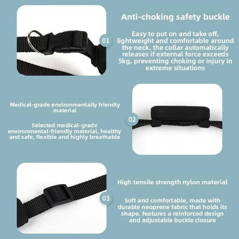 Mini Bluetooth GPS Pet Tracker Collar with Movement Alerts - Anti-Loss Remote Global Locator for Cats, Dogs & Puppies