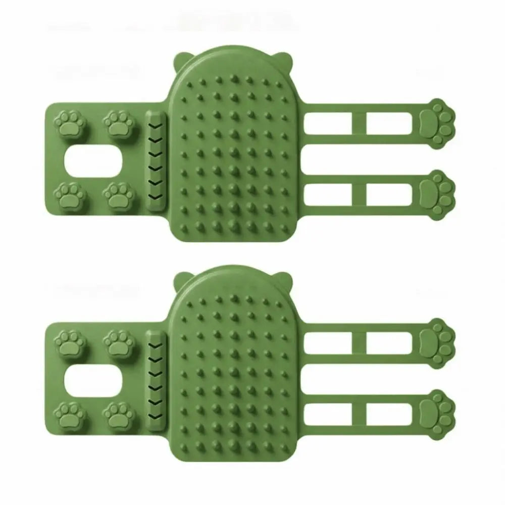 Self-Cleaning Silicone Cat Grooming Comb — Wall Corner Scratcher & Gentle Hair Removal Tool