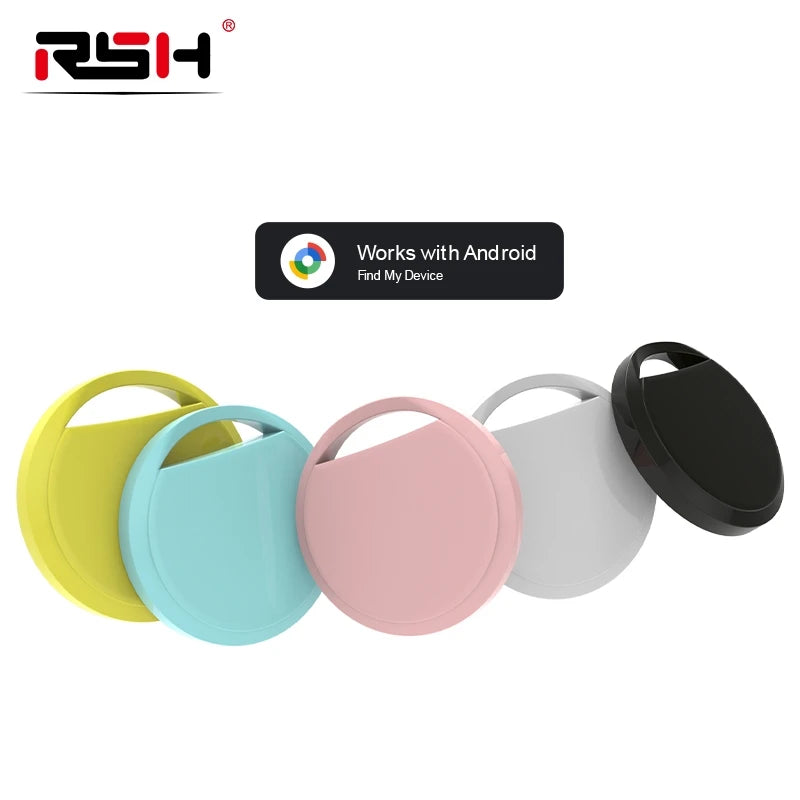 RSH Smart Bluetooth Tag for Google Find Hub & Xiaomi - Android Anti-Loss Global Tracker for Pets, Cats & Dogs
