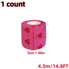 Pet Dog Cat Medical Breathable Elastic Bandage Non-woven Pet Self Adherent Wound Outdoor Retractable Sports Tape Dog Accessories