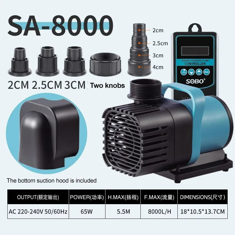 Ultra-Quiet AC220V Submersible Aquarium Pump (Circulation, Filtration, Oxygenation)
