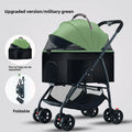 3-in-1 Pet Dog Stroller Cat Stroller Removable Carrier Dog Wagon for Medium Dogs Up To 55lbs Easy Foldable Pet Stroller