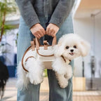 Fashion Dog Lift Harness Pet Carrier Bag Portable Breathable Multifunctional Traction Backpack for Outdoor Dog Sling Carrier