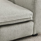 Elevated Linen Sofa Bed for Large Dogs (Beige)
