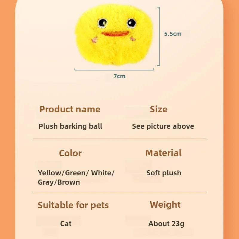 Touch-Activated Sound Cat Teaser Toy — Bite-Resistant Animal Sound Frog, Bird, Cricket & Mouse Toy