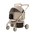 Medium and large pet cart, dog out cart, cat cart foldable, large space, lightweight and separable basking pet cart t