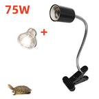 UVA Reptile Light Kit with Clip-On Bulb Lamp Holder Turtle Sun UV Heat Lamp Kit Turtle Light Lizard Lighting EU Plug
