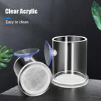 Acrylic Aquarium Fish Feeding Ring (Anti-Drift, Transparent, Floating Food Station)