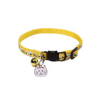 Adjustable Cat Collar with Quick-Release Safety Buckle — Cat Face Pendant & Bell Anti-Lost Necklace