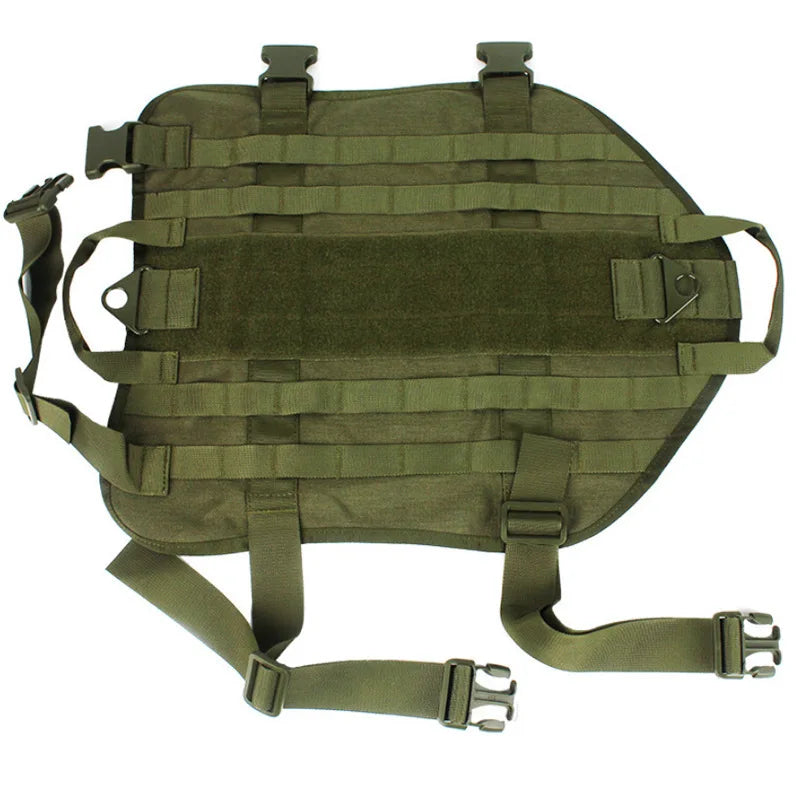 Tactical Camouflage Dog Vest Large Dog Outdoor Training Chest And Back Set Explosive Charge Leash Military Police Dog Equipment