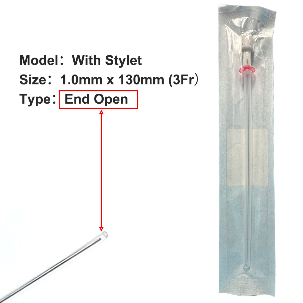 Veterinary Cat Urinary Catheters with Stylet (10-Pack)