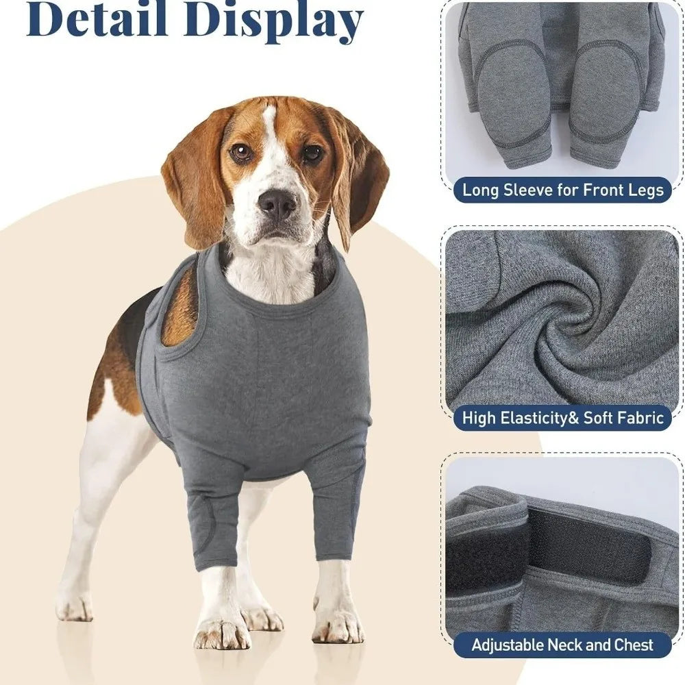 Breathable Dog Leg Sleeve Long Sleeve Professional Anti-lick Sleeve Polyester High Elasticity Dog Knee Pads Pet Protection