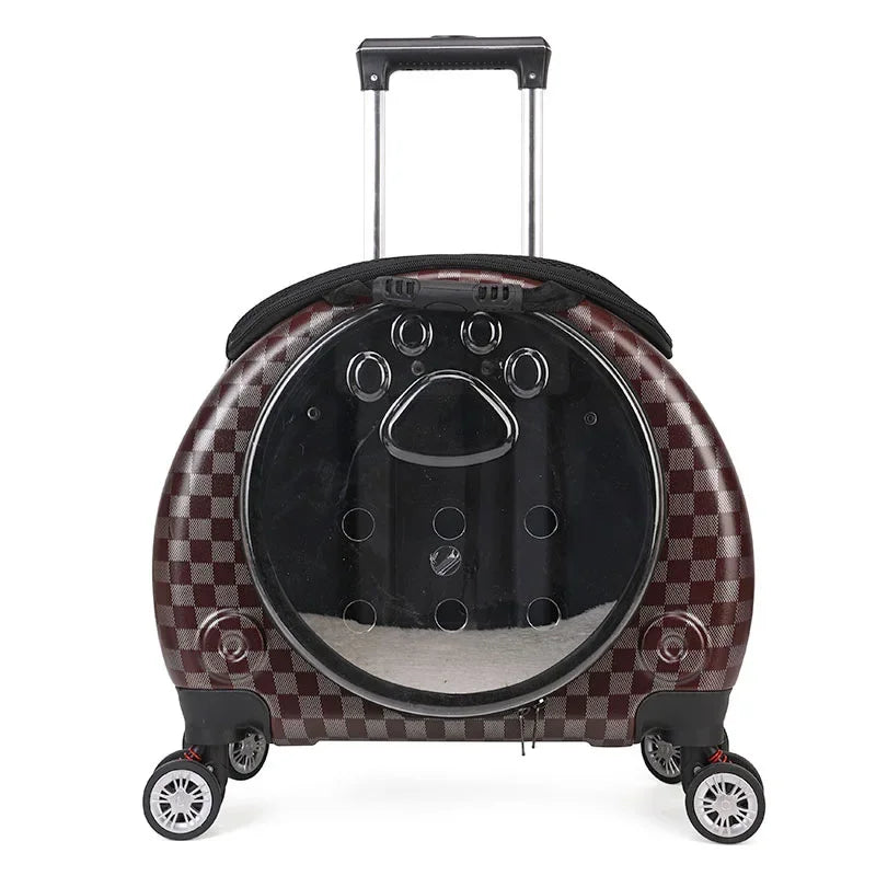 Pet Luggage Transparent Space Capsule Multi-purpose Backpack Cat Bag, Large Capacity Two Portable Small Dogs Outdoor Bag
