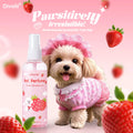 Pet Perfume Spray Sweet Strawberry Scent Long Lasting Fragrance Gentle Formula For Dogs Cats All Breeds Daily Grooming And Fresh