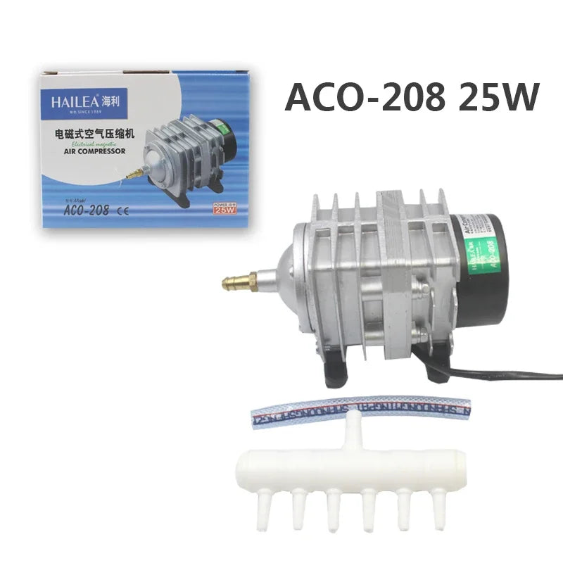 Electromagnetic Aquarium Air Pump (ACO-208/308/318, Koi Pond Aerator, Portable Bubble Pump)