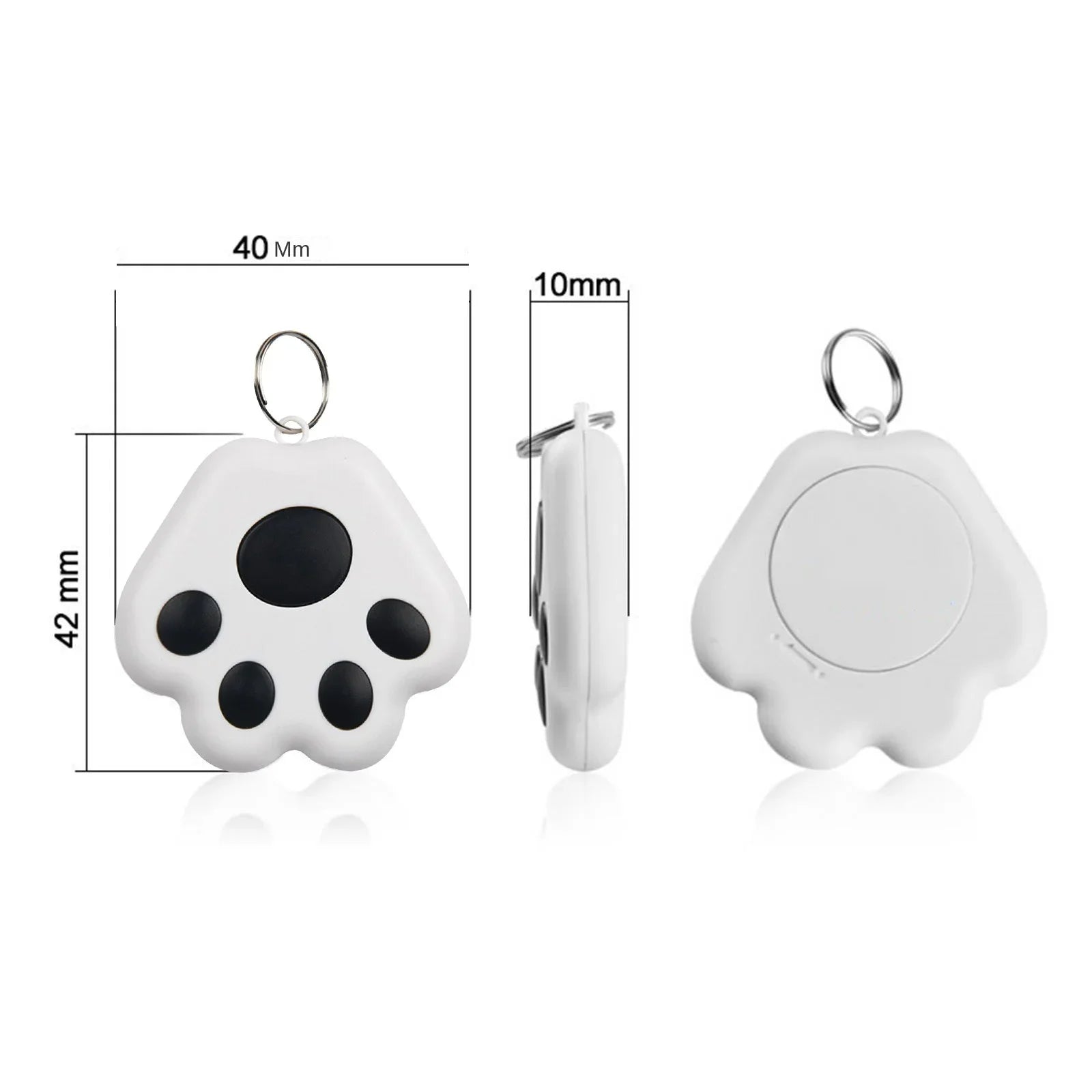 Paw-Shaped Mini Bluetooth GPS Anti-Loss Tracker - Smart Finder for Dogs, Cats, Kids, Wallets & Keys