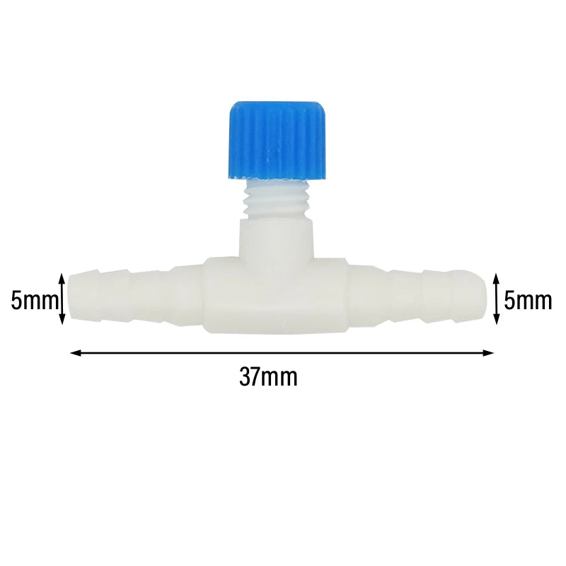 10/20pcs Aquarium Air Flow Control Valve Tap Fish Tank Air Water Flow Regulator Hose Connector Control Valve For 5mm Oxygen Tube