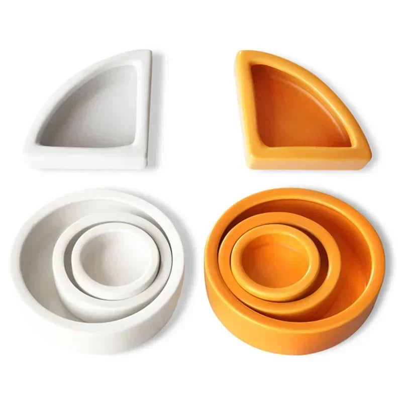Ceramic Aquarium Pet Reptile Feeder Bowl Basin Food Water Pot Reptile Turtle Tortoise Scorpion Lizard Crabs Supplies 6.8cm