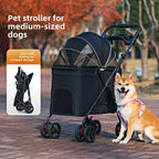 Pet Stroller Medium Large Dogs Cats Teddy Outdoor Lightweight Foldable All Purpose Dog Cart Puppy Stroller Pet Stroller