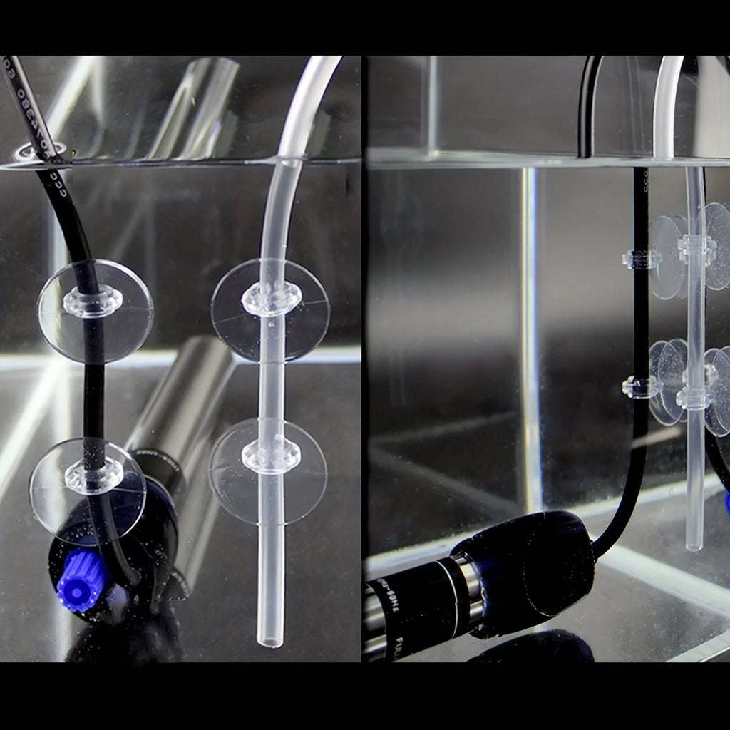 Silicone Air Pump Cylinder Holder with Suction Cups (Secure Tank Mount, Oxygen Pump Bracket)
