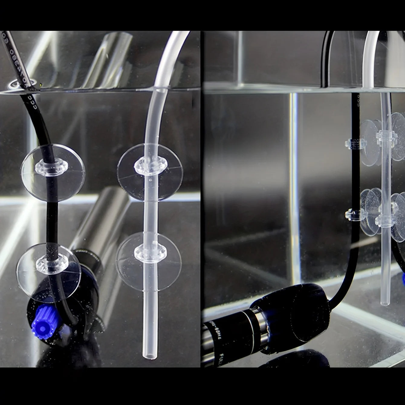 Silicone Air Pump Cylinder Holder with Suction Cups (Secure Tank Mount, Oxygen Pump Bracket)