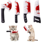 Potaroma 4-Pack Knife-Shaped Catnip Crinkle Toys — Indoor Exercise for All Breeds