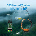 Eseek GPS Dog Collar with Radio Tracking - Long-Range Real-Time Locator for Hunting Dogs & Multiple Dog Use