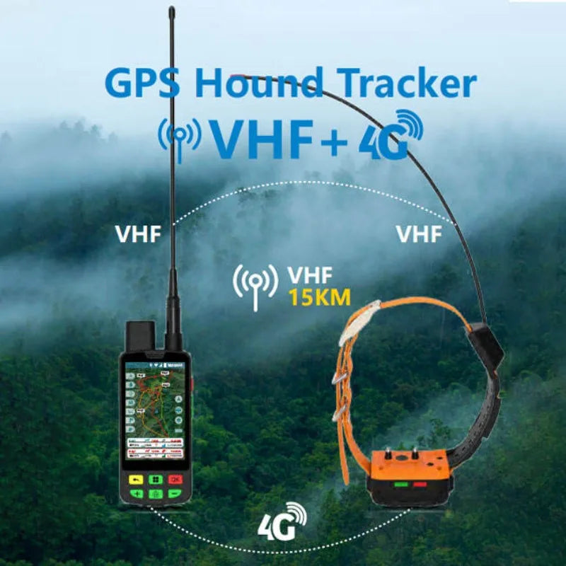 Eseek GPS Dog Collar with Radio Tracking - Long-Range Real-Time Locator for Hunting Dogs & Multiple Dog Use