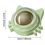 Natural Catnip Wall-Spin Ball Cat Toy — Mint Digestive & Dental Stimulator