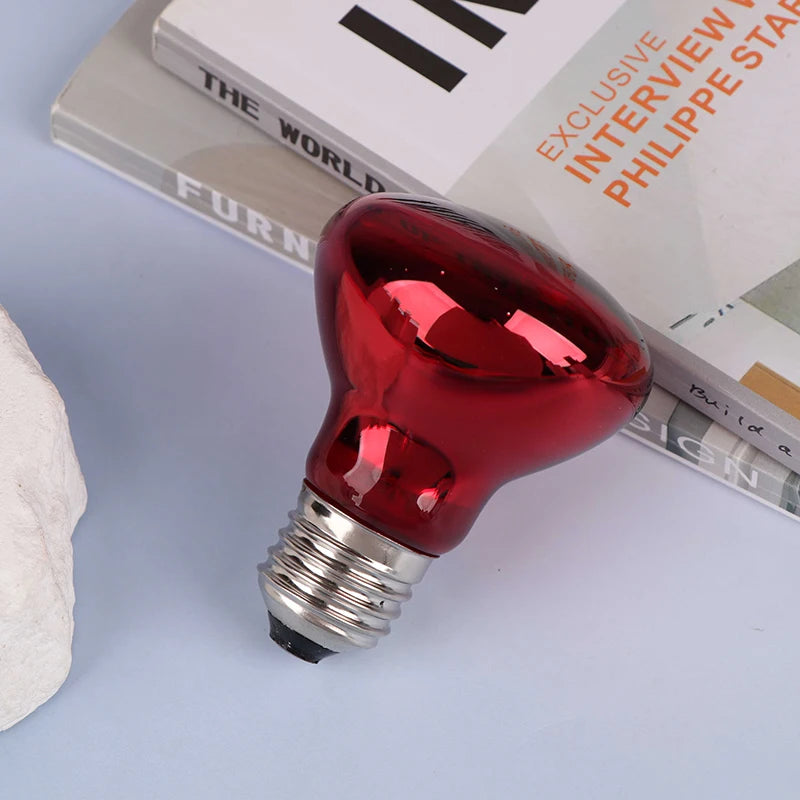 25W 40W 50W 60W 75W 100W E27 Poultry Heating Bulb Infrared Insulation Heating For Reptiles Plants Amphibians Pets Livestock Lamp