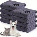 1/3pcs Quick-Dry Superabsorbent Microfiber Dog Towel- Fast-Drying,Soft & Durable with Paw Print & Bone Pattern for All Dog Sizes