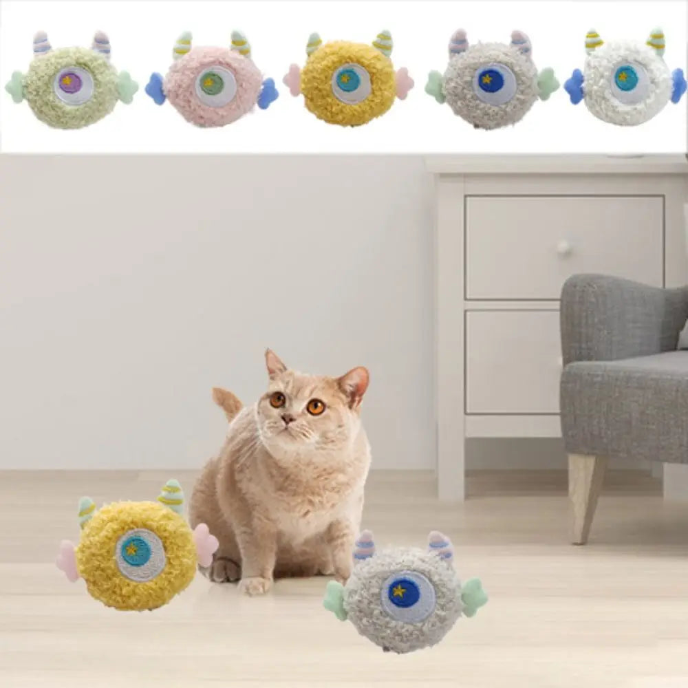Colorful Catnip-Filled Soft Cat Chew Toy — Bite-Resistant Teeth Grinding Plush Toy for Cats