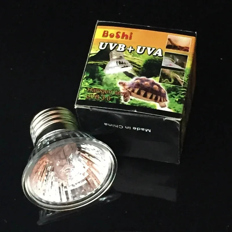 Reptile Heat Lamp UVA+UVB Full Spectrum 25/50/75w Reptile Lizard Snake Turtle Pet Sunbathing Uv Bulb Suitable For E27 Lamp Base