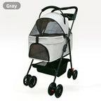 Pet Stroller Small Medium Cat Dog Travel Lightweight Detachable Washable Wholesale Pet Stoller Trolley for Dog Dog Trolley