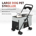 Portable Pet strollers for medium and large dogs cats foldable Outdoor pet travel cart